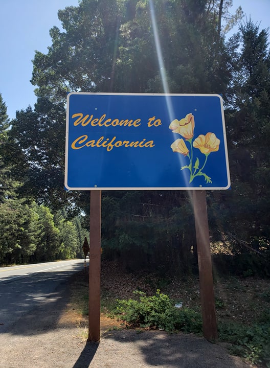 welcome to california sign