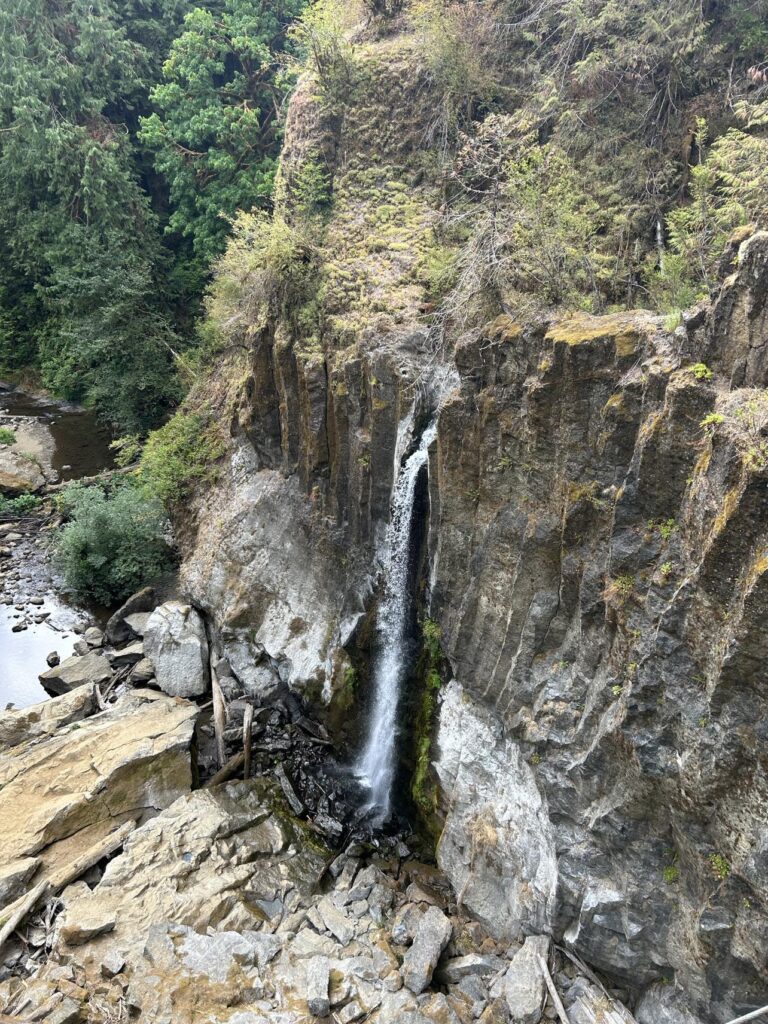 drift creek falls upper view
